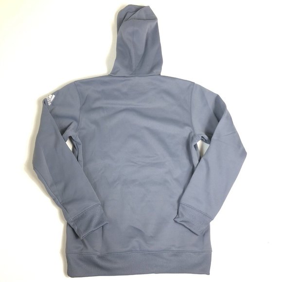 Adidas Men's Hoodie Grey Athletic Pull Over Sweatshirt‎ Size Medium E17 - Picture 2 of 6
